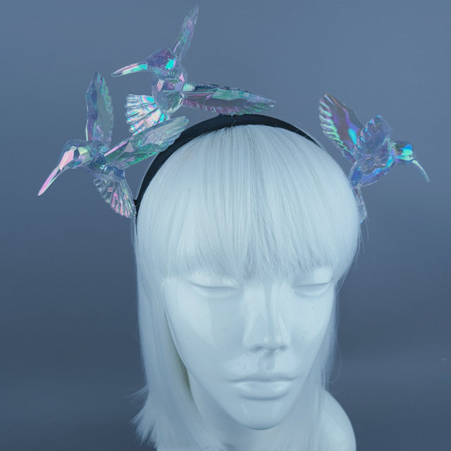 "Bellamy" Rainbow Hummingbirds Headband