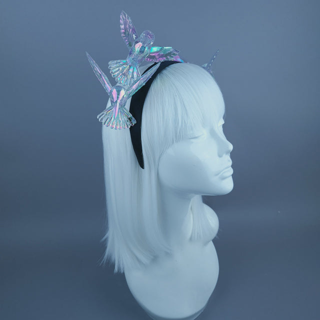 "Bellamy" Rainbow Hummingbirds Headband