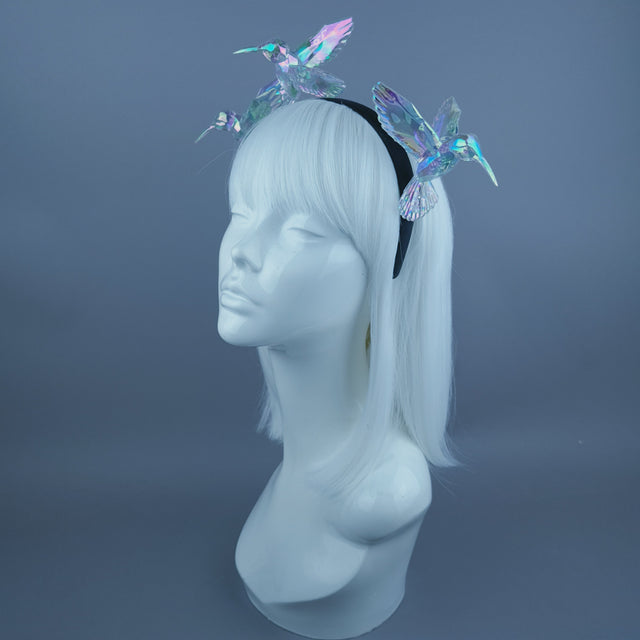 "Bellamy" Rainbow Hummingbirds Headband