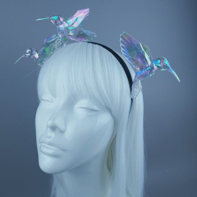 "Bellamy" Rainbow Hummingbirds Headband