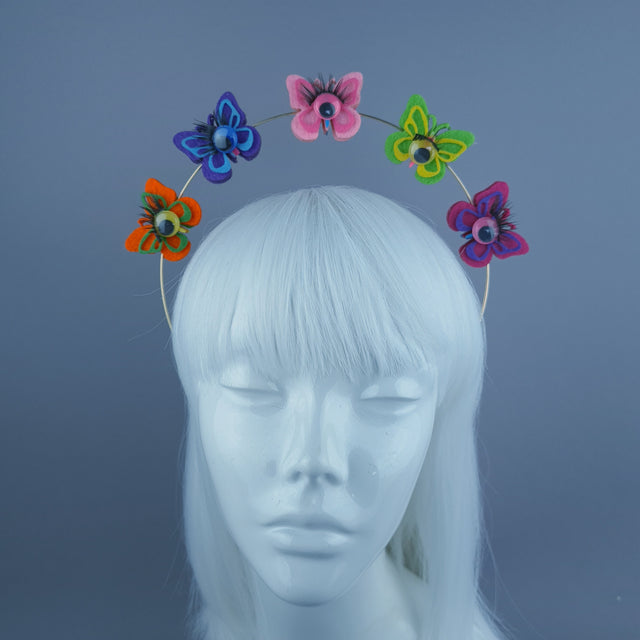 Colourful Felt Butterfly with Eyes Halo 2