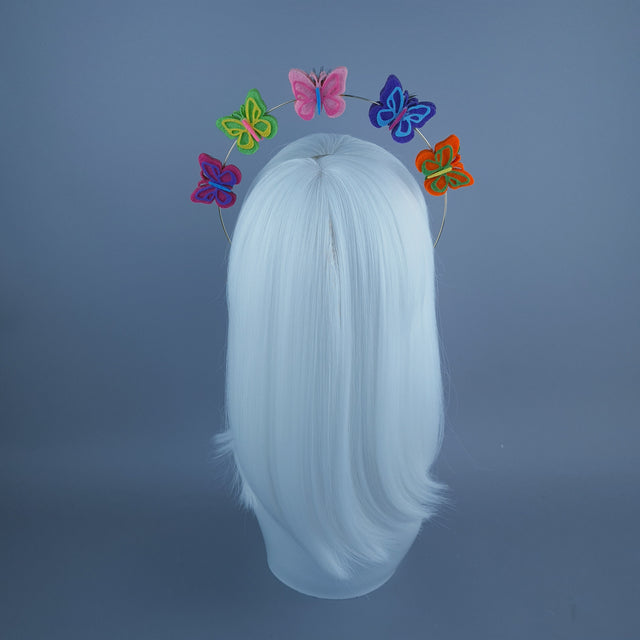 Colourful Felt Butterfly with Eyes Halo 2