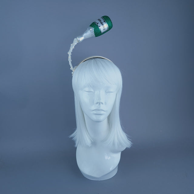 "Champers" Champagne Headpiece