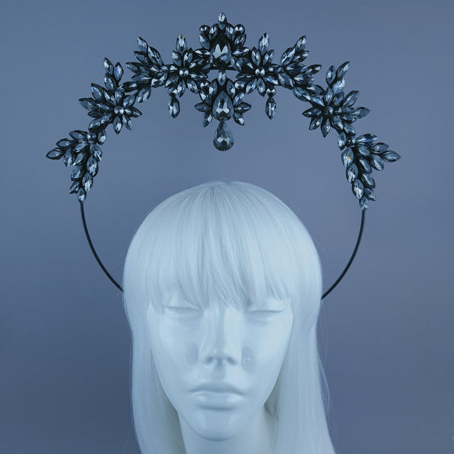 Grey Diamante Jewel Halo A11