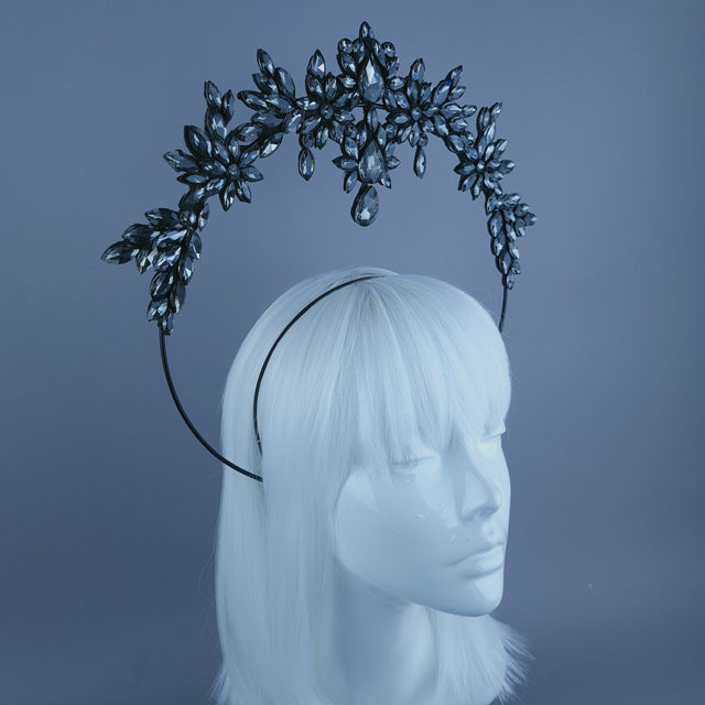 Grey Diamante Jewel Halo A11