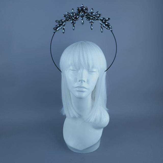 Grey Diamante Jewel Halo A6