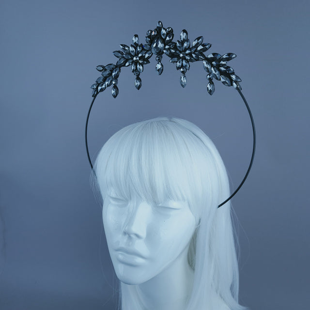 Grey Diamante Jewel Halo A6