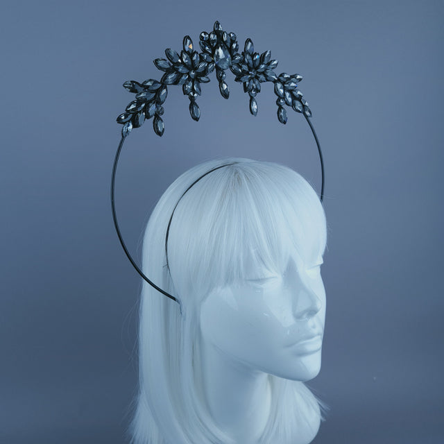 Grey Diamante Jewel Halo A6