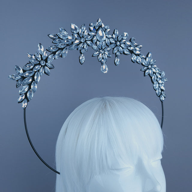 Clear/Silver Diamante Jewel Halo A2
