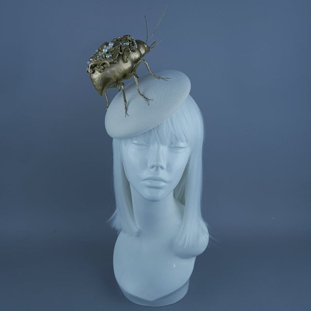 "Cronos" Giant Filigree Insect Bug Fascinator Hat