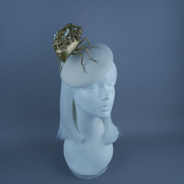 "Cronos" Giant Filigree Insect Bug Fascinator Hat