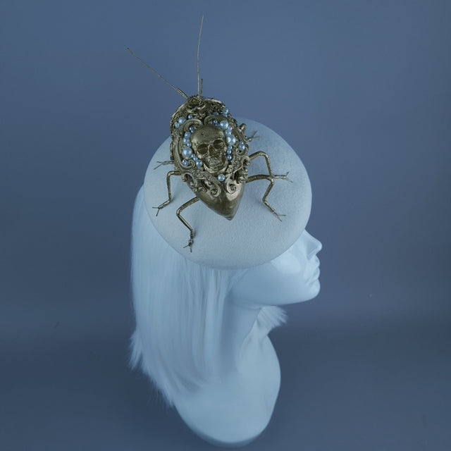 "Cronos" Giant Filigree Insect Bug Fascinator Hat