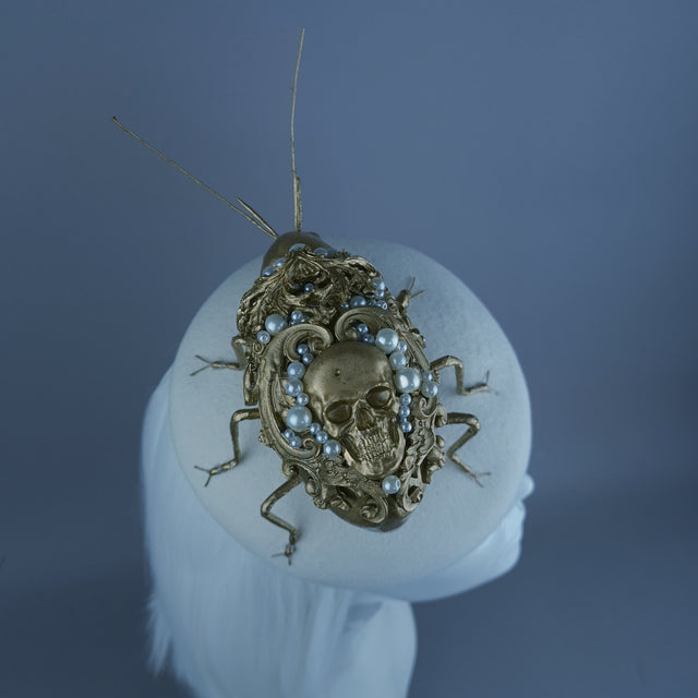 "Cronos" Giant Filigree Insect Bug Fascinator Hat