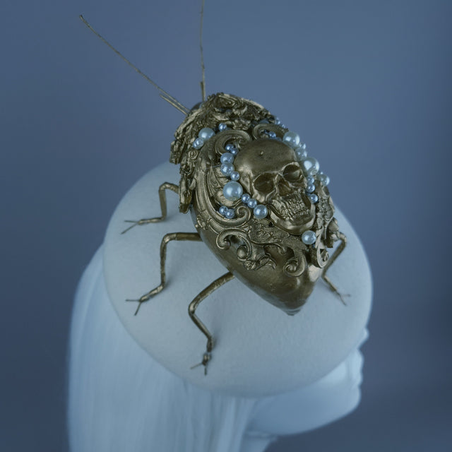 "Cronos" Giant Filigree Insect Bug Fascinator Hat