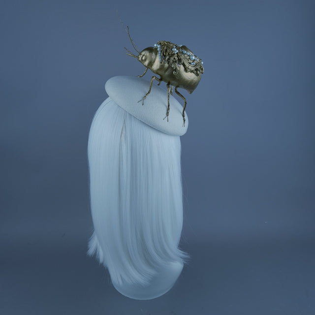 "Cronos" Giant Filigree Insect Bug Fascinator Hat