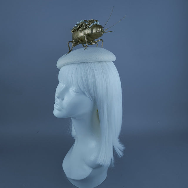 "Cronos" Giant Filigree Insect Bug Fascinator Hat
