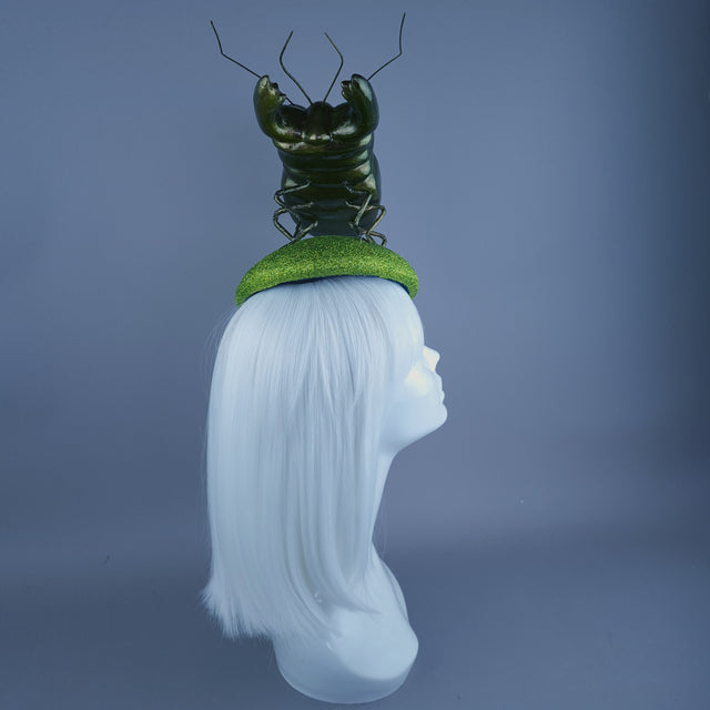 "Scuttle" Giant Stag Beetle Insect Bug Fascinator Hat