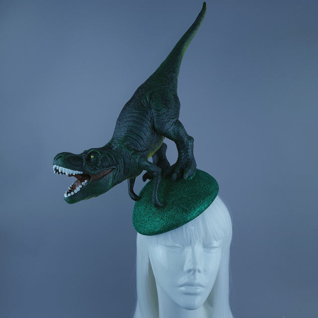 "Rexy" Dinosaur Tyrannosaurus Rex Fascinator Hat