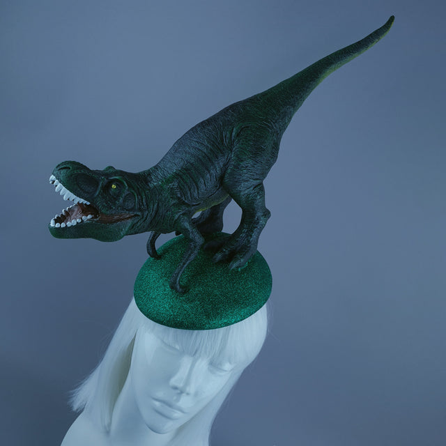 "Rexy" Dinosaur Tyrannosaurus Rex Fascinator Hat