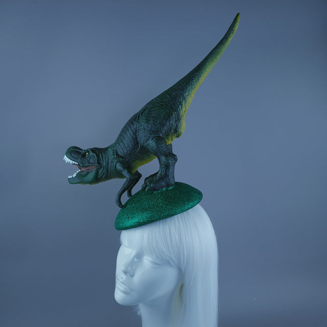 "Rexy" Dinosaur Tyrannosaurus Rex Fascinator Hat