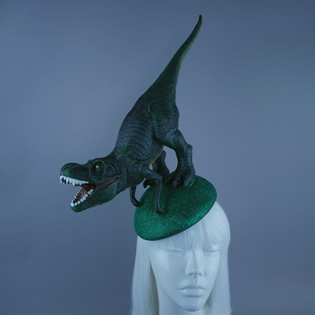 "Rexy" Dinosaur Tyrannosaurus Rex Fascinator Hat
