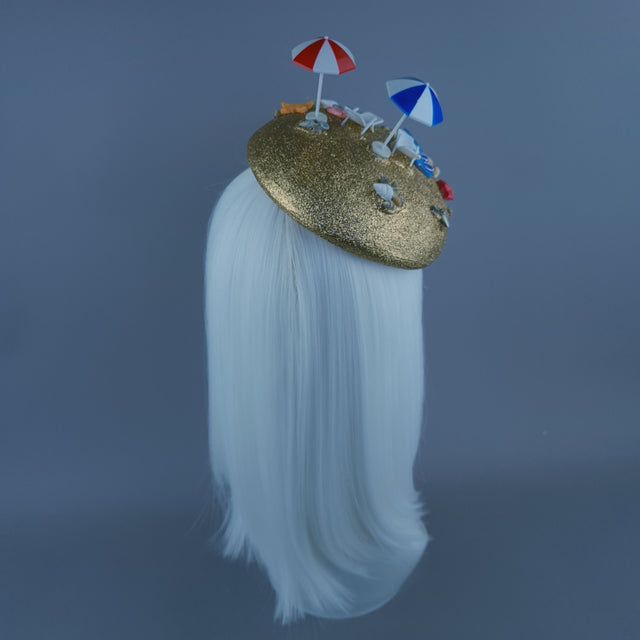 "Brighton" Beach, Sea & Sand Fascinator Hat