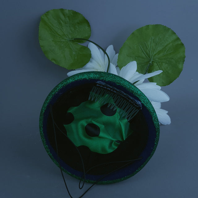 "Heqet" Frog & Lilypad Fascinator Hat