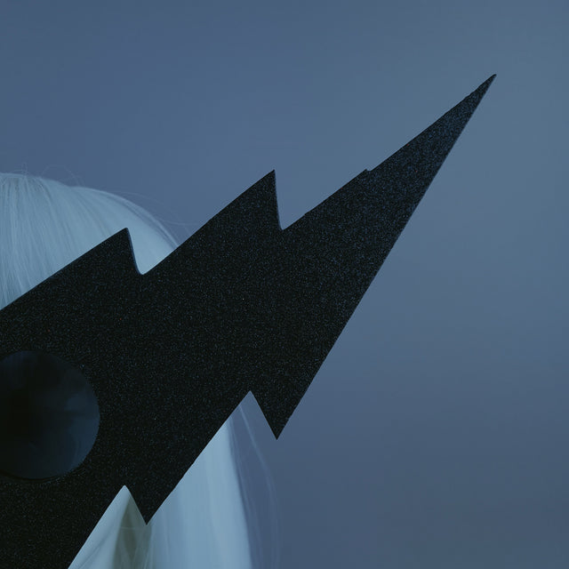 Slight 2nd!!! Black Glitter Lightning Bolt Sunglasses