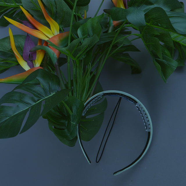 "Chiara" Tropical Flower & Leaf Headdress