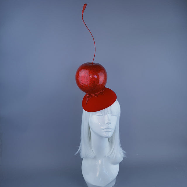 "Morello" Giant Cherry Fruit Food Fascinator Hat