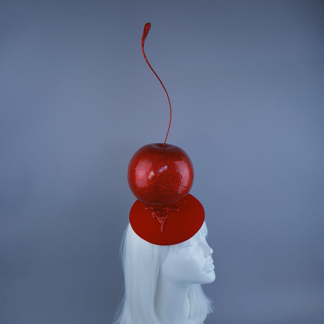 "Morello" Giant Cherry Fruit Food Fascinator Hat