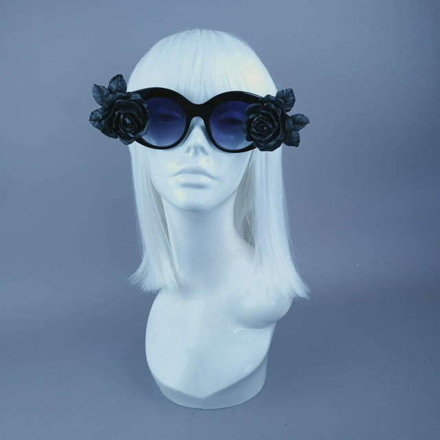 "Lela" Black Roses Sunglasses