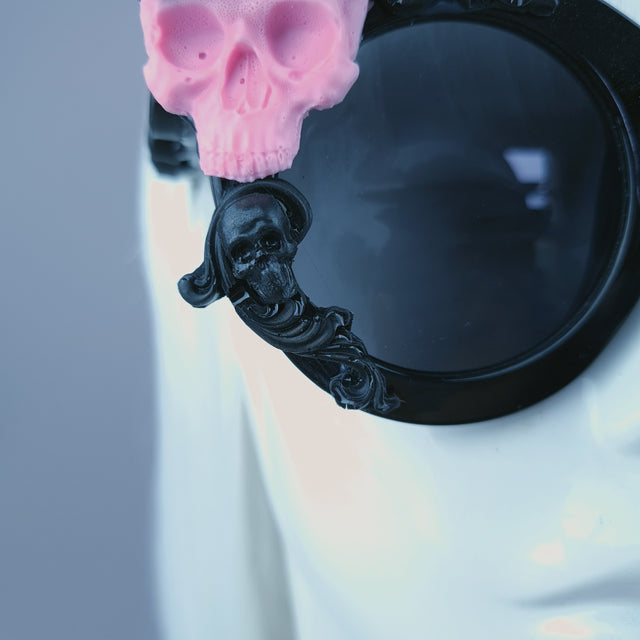 Sample: Black Filigree Pink Skull & Bow Sunglasses