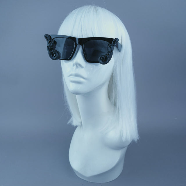 Sample: Black Filigree Sunglasses