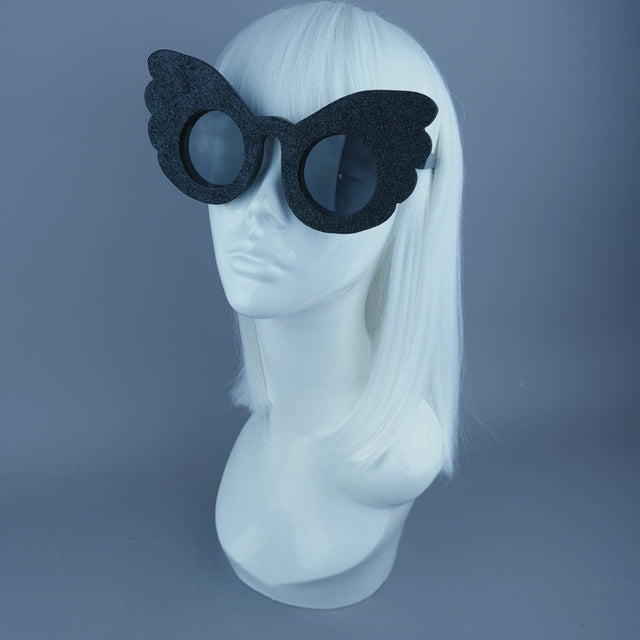 Sample: Black Glitter Sunglasses