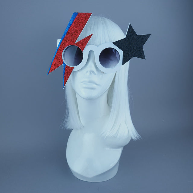 "Rebel Rebel" David Bowie Stripe Sunglasses
