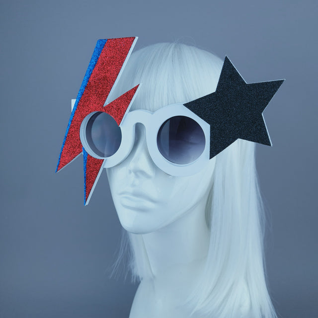 "Rebel Rebel" David Bowie Stripe Sunglasses