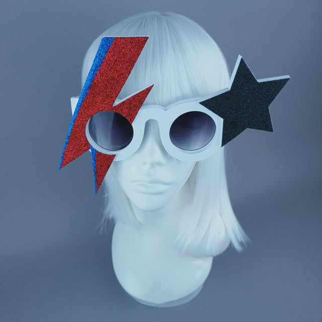 "Rebel Rebel" David Bowie Stripe Sunglasses