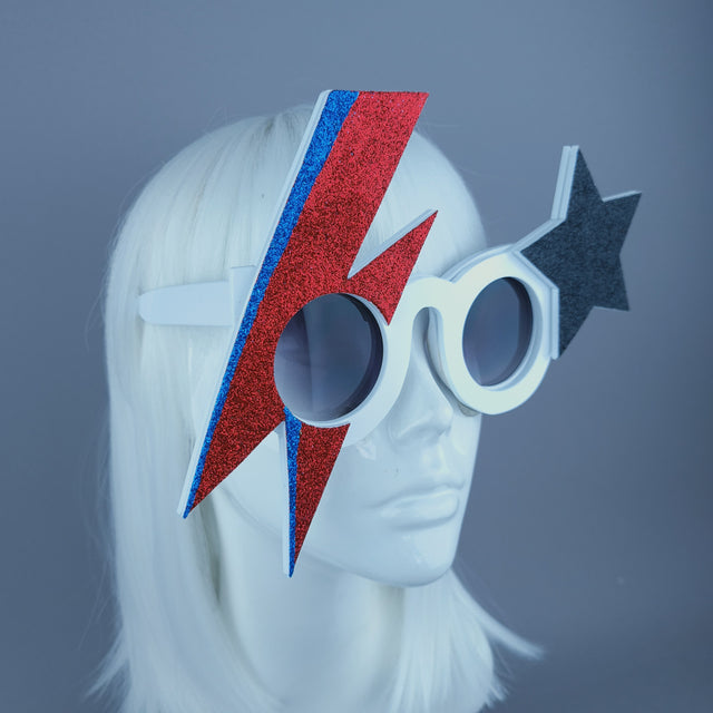 "Rebel Rebel" David Bowie Stripe Sunglasses