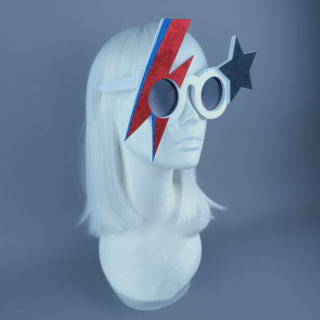 "Rebel Rebel" David Bowie Stripe Sunglasses