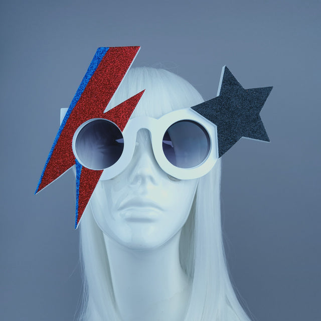 "Rebel Rebel" David Bowie Stripe Sunglasses