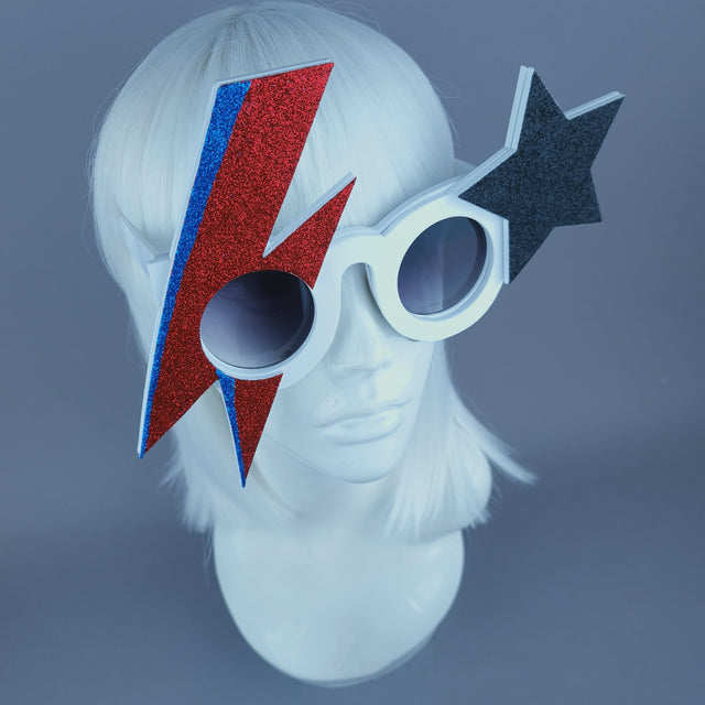 "Rebel Rebel" David Bowie Stripe Sunglasses