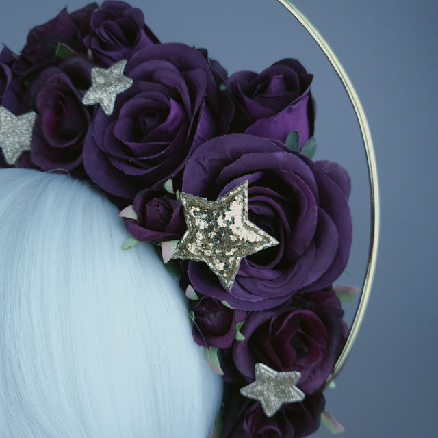 Plum & Gold Star Halo Headdress