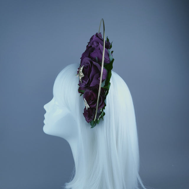 Plum & Gold Star Halo Headdress