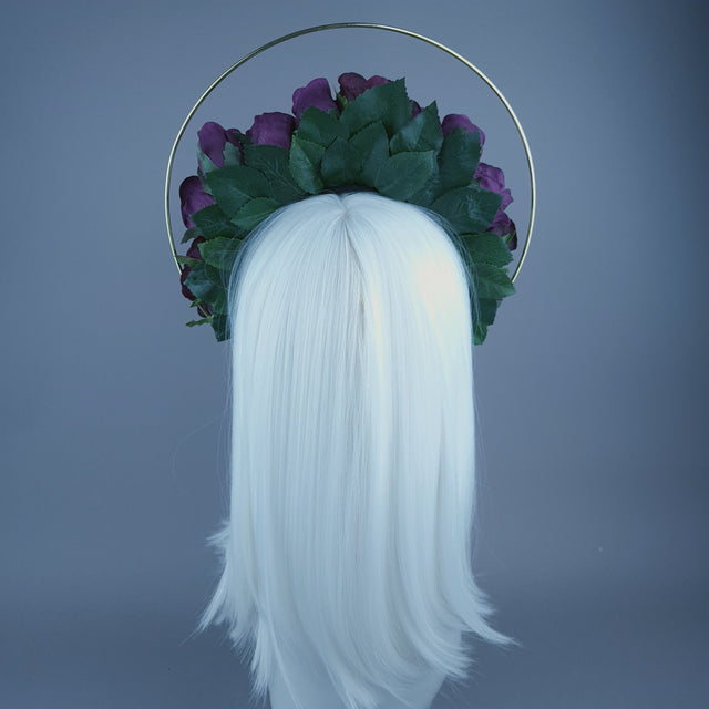 Plum & Gold Star Halo Headdress