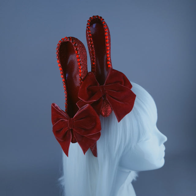 "There's No Place Like Home" Red Glitter Heels Headband