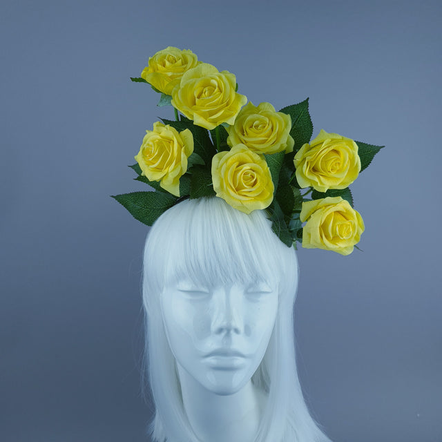 Yellow Rose Flower Headdress