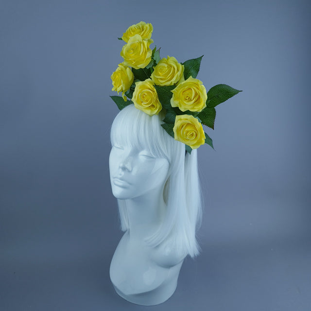 Yellow Rose Flower Headdress