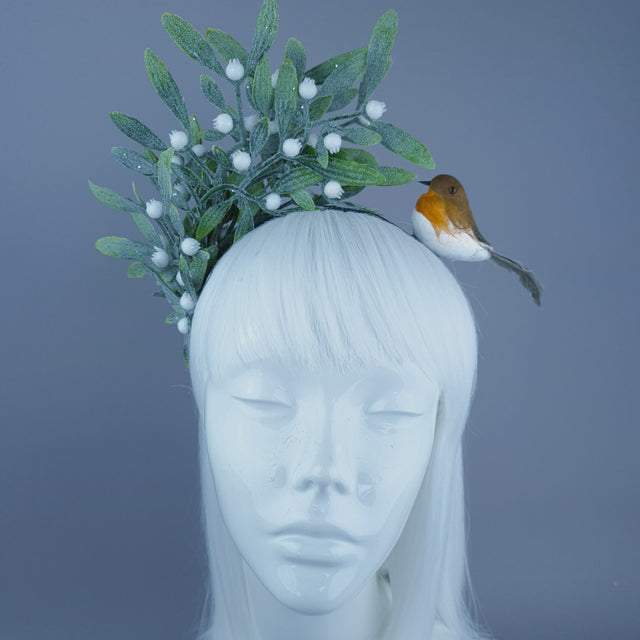 Mistletoe & Robin Christmas Headdress