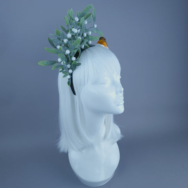 Mistletoe & Robin Christmas Headdress